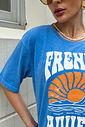 T-SHIRT ESTONADA FRENCH RIVIERA AZUL CÉU
