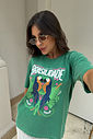 T-SHIRT ESTONADA BRASILIDADE VERDE BANDEIRA T-SHIRT ESTONADA BRASILIDADE VERDE BANDEIRA