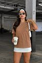 T-SHIRT ESTONADA LISA MARROM CAPPUCCINO