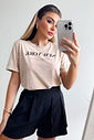 T-SHIRT ESTONADA NYC INSPIRE NUDE T-SHIRT ESTONADA NYC INSPIRE NUDE