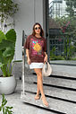 T-SHIRT OVERSIZED SUMMER BREEZE MARROM CHOCOLATE