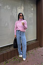 TRICOT GOLA ALTA LILLY ROSA CANDY