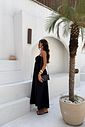 VESTIDO MIDI PANDORA LINHO PRETO