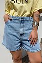 SHORTS MOM JEANS AMALFI AZUL