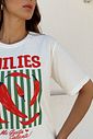 T-SHIRT ESTONADA CHILIES OFF WHITE T-SHIRT ESTONADA CHILIES OFF WHITE