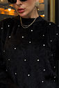 TRICOT COM PEDRARIAS KYLIE PRETO