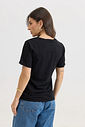 T-SHIRT ESTONADA LISA PRETA
