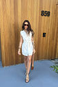 VESTIDO JEANS CURTO AGNES OFF WHITE VESTIDO JEANS CURTO AGNES OFF WHITE