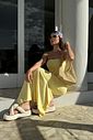 VESTIDO TOMARA QUE CAIA GABRIELLA AMARELO CANDY