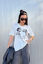 T-SHIRT ESTONADA LIKE A JAGUAR (COM APLIQUE) OFF WHITE T-SHIRT ESTONADA LIKE A JAGUAR (COM APLIQUE) OFF WHITE
