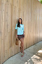 T-SHIRT ESTONADA THE BEACH CLUB AZUL BABY BLUE