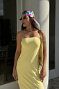 VESTIDO TOMARA QUE CAIA GABRIELLA AMARELO CANDY