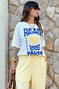 T-SHIRT OVERSIZED PLAYA DE MALLORCA OFF WHITE T-SHIRT OVERSIZED PLAYA DE MALLORCA OFF WHITE