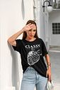 T-SHIRT ESTONADA CLASSY MORANGOS (COM PEDRAS) PRETA T-SHIRT ESTONADA CLASSY MORANGOS (COM PEDRAS) PRETA