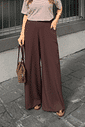 CALÇA ALFAIATARIA PANTALONA GISELLE MARROM TRUFADO