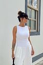 BLUSA DECOTE CANOA GIULIA BRANCA BLUSA DECOTE CANOA GIULIA BRANCA
