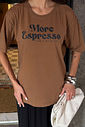 T-SHIRT ESTONADA MORE ESPRESSO MARROM CLIMBER