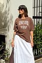 T-SHIRT ESTONADA SUNSET LOVER MARROM CAFÉ T-SHIRT ESTONADA SUNSET LOVER MARROM CAFÉ
