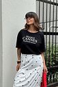 T-SHIRT ESTONADA FRANCE CANNES PRETA