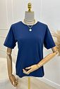 T-SHIRT ESTONADA LISA AZUL NAVY T-SHIRT ESTONADA LISA AZUL NAVY