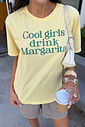 T-SHIRT ESTONADA GIRLS MARGARITA AMARELO MANTEIGA T-SHIRT ESTONADA GIRLS MARGARITA AMARELO MANTEIGA