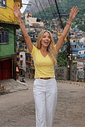 BLUSA VISCOLYCRA DECOTE V AMARELO MANTEIGA