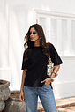 T-SHIRT ESTONADA LISA PRETA