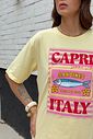 T-SHIRT ESTONADA CAPRI SARDINES AMARELO MANTEIGA
