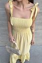 VESTIDO MIDI PATY AMARELO MANTEIGA