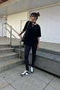 T-SHIRT ESTONADA LISA PRETA