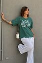 T-SHIRT ESTONADA LOVE AND FUN VERDE