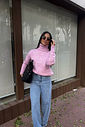 TRICOT GOLA ALTA LILLY ROSA CANDY