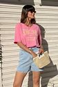 T-SHIRT ESTONADA SUNSET LOVER ROSA CREAM T-SHIRT ESTONADA SUNSET LOVER ROSA CREAM