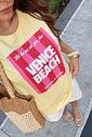 T-SHIRT ESTONADA VENICE BEACH AMARELO MANTEIGA