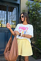 T-SHIRT ESTONADA SUNSET DRINKS OFF WHITE