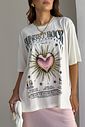 T-SHIRT OVERSIZED SUNSET ROCK TOUR OFF WHITE