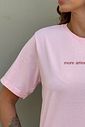 T-SHIRT ESTONADA MORE AMORE ROSA CANDY