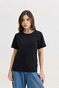 T-SHIRT ESTONADA LISA PRETA