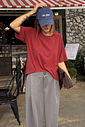 T-SHIRT ESTONADA LISA VINHO