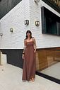 VESTIDO MIDI AGHATA MARROM VESTIDO MIDI AGHATA MARROM