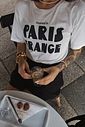 T-SHIRT ESTONADA HAPPIEST PARIS OFF WHITE