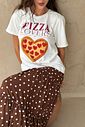 T-SHIRT ESTONADA PIZZA LOVERS OFF WHITE