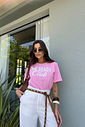T-SHIRT ESTONADA THE BEACH CLUB ROSA CHICLETE T-SHIRT ESTONADA THE BEACH CLUB ROSA CHICLETE