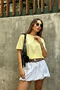 T-SHIRT ESTONADA LISA AMARELO CANDY