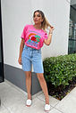 T-SHIRT ESTONADA MODE TROPICAL ROSA SUMMER