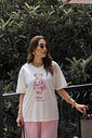 PRÉ-VENDA T-SHIRT ESTONADA URSINHA CLASSY E FASHION OFF WHITE