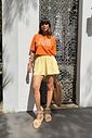 SHORTS ANA AMARELO MANTEIGA