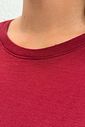 T-SHIRT ESTONADA LISA VINHO