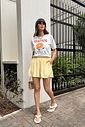 SHORTS ANA AMARELO MANTEIGA