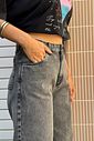CALÇA WIDE LEG HAILEY PRETA MARMORIZADA